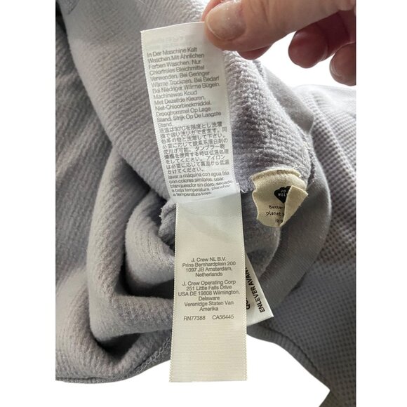 Madewell MWL Textured Waffle Cocoon Hoodie Sweatshirt Faded Lavender Size L Cute - Picture 5 of 12